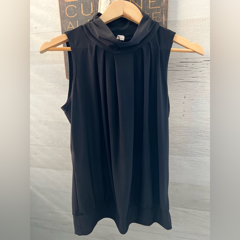 Perseption Black Sleeveless Blouse